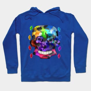 Rainbow Camouflage Skull Hoodie